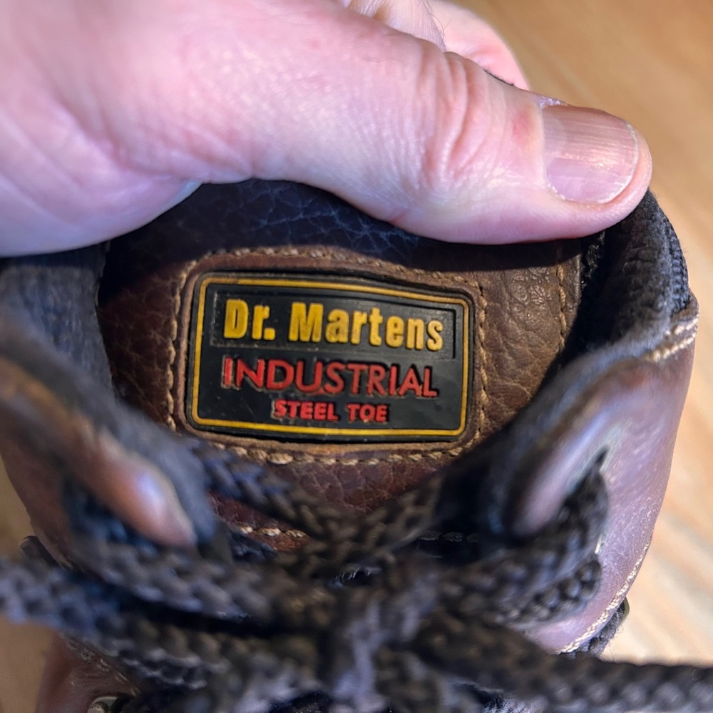 Dr. Martens Brown Leather Men's Boots - Picture 5 of 12